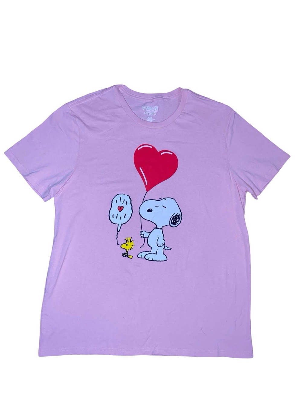 Peanuts Lavender Snoopy & Woodstock Heart Balloon Tee